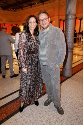 Ulrike Frank and her husband Marc Schubring at the German Audio Film Award ceremony on 19 03 2024 in Berlin German Audio Film Award 2024 in Berlin