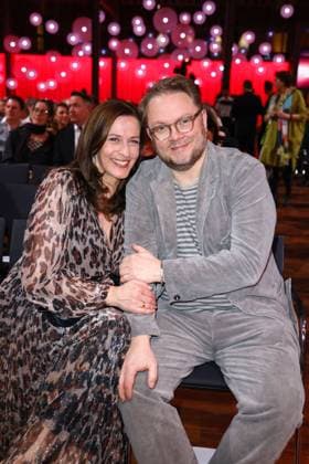 Ulrike Frank and her husband Marc Schubring at the German Audio Film Award ceremony on 19 03 2024 in Berlin German Audio Film Award 2024 in Berlin
