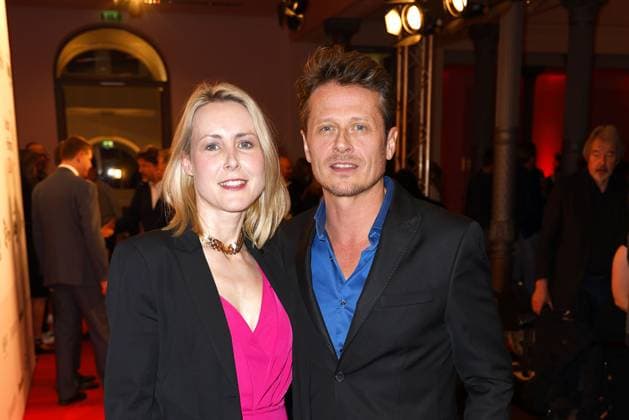 Franziska Hippe and Roman Knizka at the German Audio Film Award ceremony on 19 03 2024 in Berlin German Audio Film Award 2024 in Berlin