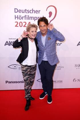 Tanja Schumann and Falk Willy Wild at the German Audio Film Award ceremony on 19 03 2024 in Berlin German Audio Film Award 2024 in Berlin