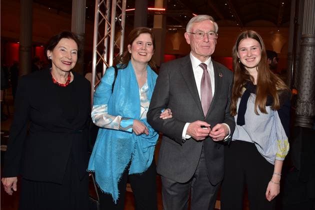 22 Audio Film Award 2024 ONE MILLION MINUTES Eva Luise Köhler, DR ULRIKE KRISTINA KÖHLER, Horst Köhler, Helene Köhler, granddaughter 22 German Audio Film Award 2024 at the Deutsche Telekom Representative Office in Berlin, on 19 03 2024 Photopress Mueller