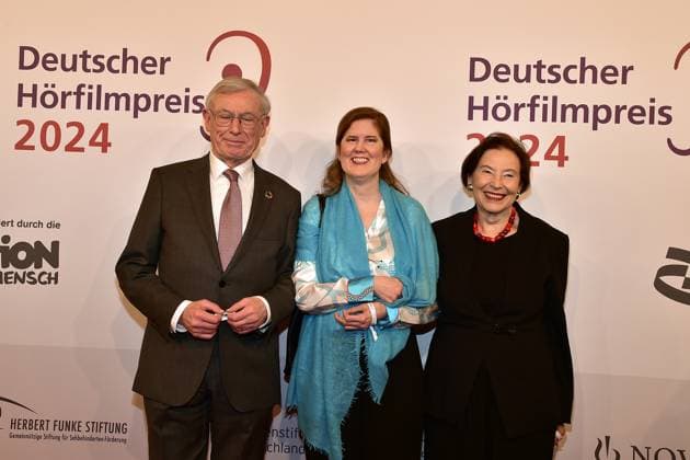 22 HörfilmPreis 2024 Eva Luise Köhler, DR ULRIKE KRISTINA KÖHLER, Horst Köhler 22 German Audio Film Award 2024 at the Deutsche Telekom Representative Office in Berlin, on 19 03 2024 Photopress Mueller