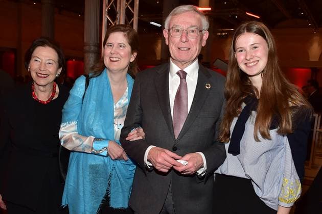 22 Audio Film Award 2024 ONE MILLION MINUTES Eva Luise Köhler, DR ULRIKE KRISTINA KÖHLER, Horst Köhler, Helene Köhler, granddaughter 22 German Audio Film Award 2024 at the Deutsche Telekom Representative Office in Berlin, on 19 03 2024 Photopress Mueller