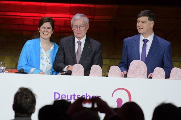 22 Hearing Film Award 2024 ONE MILLION MINUTES DR ULRIKE KRISTINA KÖHLER, Horst Köhler, Dr Thomas Krämer 22 German Hearing Film Award 2024 at the Deutsche Telekom Representative Office in Berlin, on 19 03 2024 Photopress Mueller