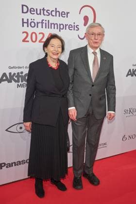 Horst Koehler former German President with his wife Eva Luise Koehler Award ceremony for the 22 German Audio Film Prize 2024 at the Deutsche Telekom Capital Representation in Berlin on 19 March 2024 22 German Audio Film Prize 2024