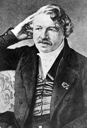 LOUIS DAGUERRE (1789-1851). Louis Jacques Mande Daguerre. French painter and inventor of the daguerreotype. Lithograph, 19th century, after a daguerreotype.  Copyright: xGRANGERx xGRANGERx 0030303
