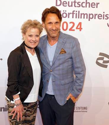 Tanja Schumann, Falk Willy Wild at the German Audio Film Award 2024 at the Deutsche Telekom Berlin Capital Representation