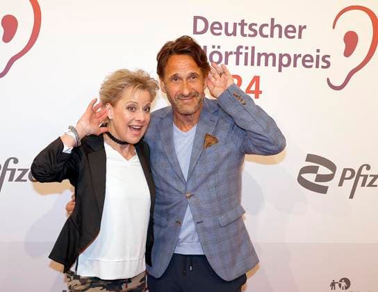 Tanja Schumann, Falk Willy Wild at the German Audio Film Award 2024 at the Deutsche Telekom Berlin Capital Representation