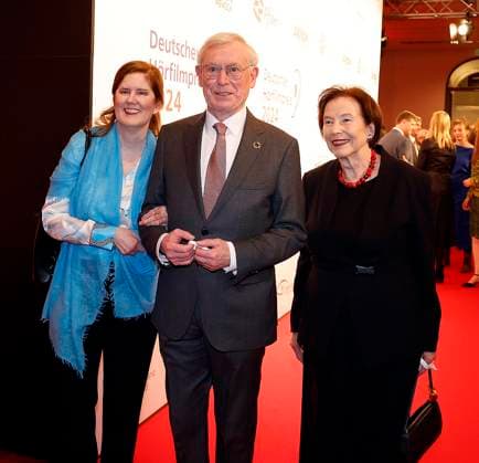 Ulrike Koehler, Horst Koehler, Eva Luise Koehler at the German Audio Film Award 2024 at the Deutsche Telekom Berlin Capital Representation Office