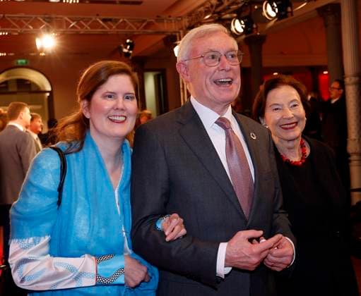 Ulrike Koehler, Horst Koehler, Eva Luise Koehler at the German Audio Film Award 2024 at the Deutsche Telekom Berlin Capital Representation Office