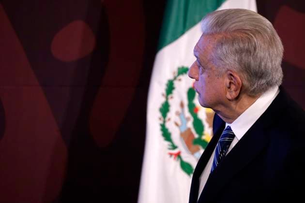 Mexican President, Lopez Obrador Daily Briefing March 20, 2024, Mexico City, Mexico:Mexico™s President, Andres Manuel Lopez Obrador gesticulates while answers question for the media during his daily briefing at the National Palace. on March 20, 2024 in Mexico City, Mexico (Photo by Luis Barron Eyepix Group) Copyright: xLuisxBarronx xEyepixxGroupx LB_20032024_114625
