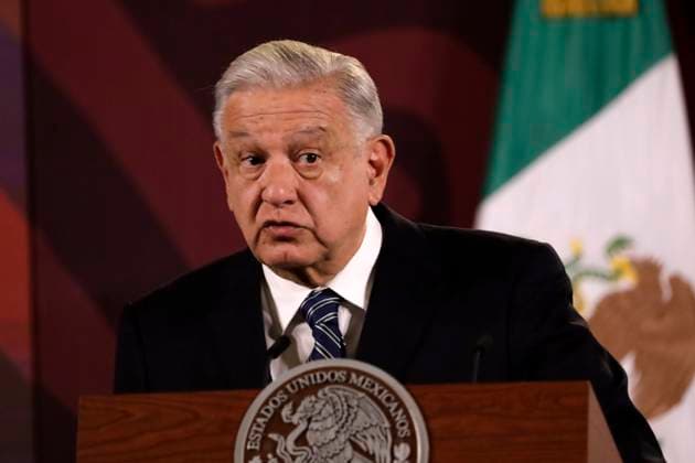 Mexican President, Lopez Obrador Daily Briefing March 20, 2024, Mexico City, Mexico:Mexico™s President, Andres Manuel Lopez Obrador gesticulates while answers question for the media during his daily briefing at the National Palace. on March 20, 2024 in Mexico City, Mexico (Photo by Luis Barron Eyepix Group) Copyright: xLuisxBarronx xEyepixxGroupx LB_20032024_114636