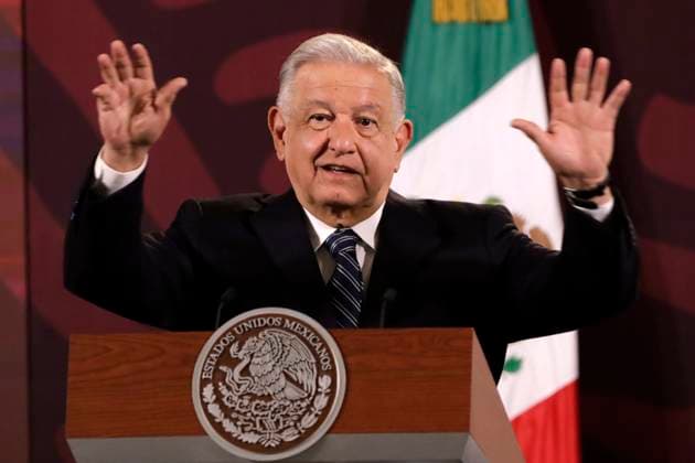 Mexican President, Lopez Obrador Daily Briefing March 20, 2024, Mexico City, Mexico:Mexico™s President, Andres Manuel Lopez Obrador gesticulates while answers question for the media during his daily briefing at the National Palace. on March 20, 2024 in Mexico City, Mexico (Photo by Luis Barron Eyepix Group) Copyright: xLuisxBarronx xEyepixxGroupx LB_20032024_114637