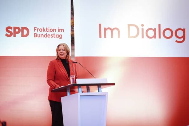 Bärbel Bas, SPD, at the presentation of the Otto Wels Prize in the German Bundestag, 20 3 2024, Bundestag, Reichstag Building, Berlin, Germany kreativmedia_spd_7