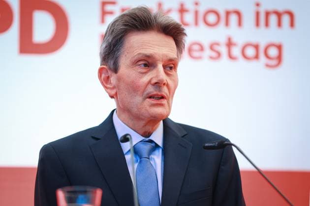 Rolf Mützenich, SPD, at the presentation of the Otto Wels Prize in the German Bundestag, 20 3 2024, Bundestag, Reichstag Building, Berlin, Germany kreativmedia_spd_4