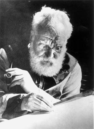 ALEXANDER GRAHAM BELL (1847-1922). American (Scottish born) teacher and inventor. Photograph by I.D. Boyce, 1913.  Copyright: xGRANGERx xGRANGERx 0042789