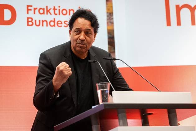 Cherno Jobatey at the presentation of the Otto Wels Prize in the German Bundestag, 20 3 2024, Bundestag, Reichstag building, Berlin, Germany kreativmedia_spd_41