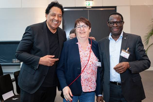Cherno Jobatey, Karamba Diaby, Anke Hennig at the award ceremony for the Otto Wels Prize in the German Bundestag, 20 3 2024, Bundestag, Reichstag building, Berlin, Germany kreativmedia_spd_16