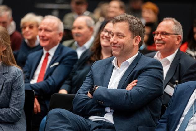 Lars Klingbeil, SPD, at the presentation of the Otto Wels Prize in the German Bundestag, 20 3 2024, Bundestag, Reichstag Building, Berlin, Germany kreativmedia_spd_43