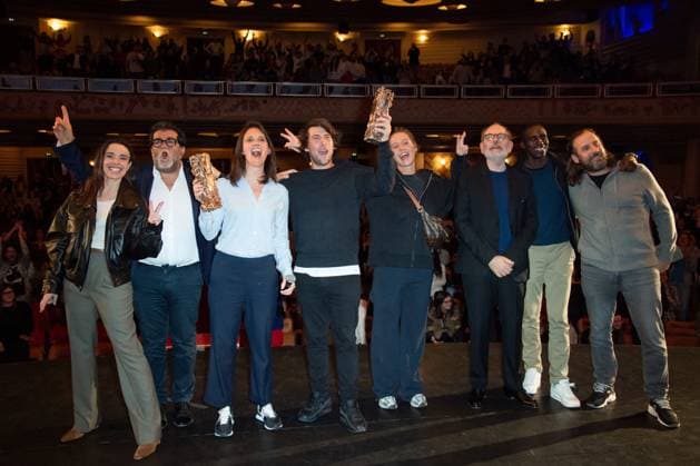 Cesar Des Lyceens 2024 Award Grand Rex Elodie Bouchez, Alain Attal, Jeanne Herry, Hugo Selignac, Adele Exarchopoulos, Jean-Pierre Darroussin, Birane Ba and Fred Testot attending the Cesar Des Lyceens 2024 Award at the Grand Rex Cinema in Paris, France, on March 20, 2024. Photo by Aurore Marechal ABACAPRESS.COM Paris France  Copyright: xMarechalxAurore ABACAx
