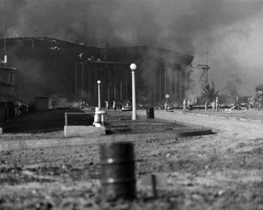 WORLD WAR II: PEARL HARBOR. Scene after the Japanese attack on Pearl Harbor, 7 December 1941.  Copyright: xGRANGERx xGRANGERx 0056623