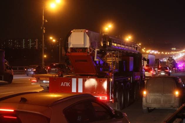 03 22 2024 Unknown people staged a shooting in the Crocus City Hall, people are being evacuated BulkinxSergey