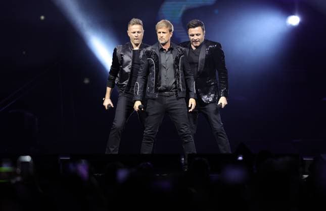 March 22, 2024, Mexico City, Ciudad de Mexico, Mexico: March 22, 2024, Mexico City, Mexico: Nicky Byrne, Shane Filan, Kian Egan members of te Irish band Westlife performs during The Wild Dreams tour at the Arena CDMX. on March 22, 2024 in Mexico City, Mexico. Mexico City Mexico - ZUMAe321 20240322_zea_e321_011 Copyright: xLuisxMarin xEyepixxGroupx
