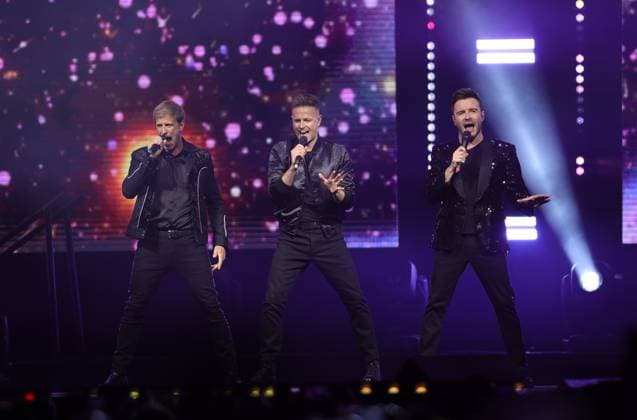 March 22, 2024, Mexico City, Ciudad de Mexico, Mexico: March 22, 2024, Mexico City, Mexico: Nicky Byrne, Shane Filan, Kian Egan members of te Irish band Westlife performs during The Wild Dreams tour at the Arena CDMX. on March 22, 2024 in Mexico City, Mexico. Mexico City Mexico - ZUMAe321 20240322_zea_e321_033 Copyright: xLuisxMarin xEyepixxGroupx
