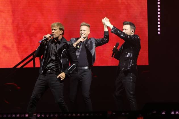 March 22, 2024, Mexico City, Ciudad de Mexico, Mexico: March 22, 2024, Mexico City, Mexico: Nicky Byrne, Shane Filan, Kian Egan members of te Irish band Westlife performs during The Wild Dreams tour at the Arena CDMX. on March 22, 2024 in Mexico City, Mexico. Mexico City Mexico - ZUMAe321 20240322_zea_e321_041 Copyright: xLuisxMarin xEyepixxGroupx