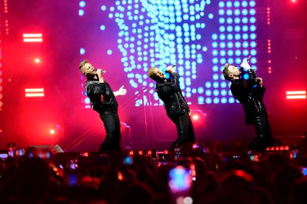 March 22, 2024, Mexico City, Mexico City, Mexico: The Irish band The Westlife during their concert at the Mexico City Arena, on their The Wild Dreams tour..Mexican fans of The Westlife packed the Mexico City Arena, which has a capacity for twenty-two thousand attendees. Mexico City Mexico - ZUMAn296 20240322_zip_n296_003 Copyright: xJorgexNunezx