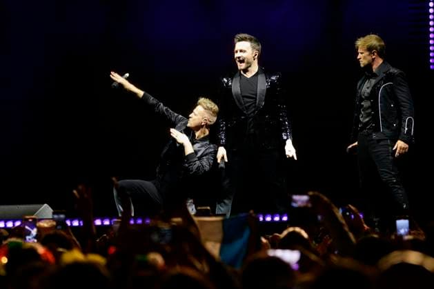 March 22, 2024, Mexico City, Mexico City, Mexico: The Irish band The Westlife during their concert at the Mexico City Arena, on their The Wild Dreams tour..Mexican fans of The Westlife packed the Mexico City Arena, which has a capacity for twenty-two thousand attendees. Mexico City Mexico - ZUMAn296 20240322_zip_n296_004 Copyright: xJorgexNunezx