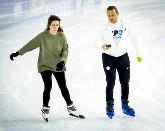 HEERENVEEN - Princess Annette on the Thialf ice rink during the kick-off of De Hollandse 100. The duathlon is held annually to raise money for research into the nature and treatment of lymphoma. ANP KOEN VAN WEEL netherlands out - belgium out  Copyright: xx x494439921x originalFilename: 494439921.jpg