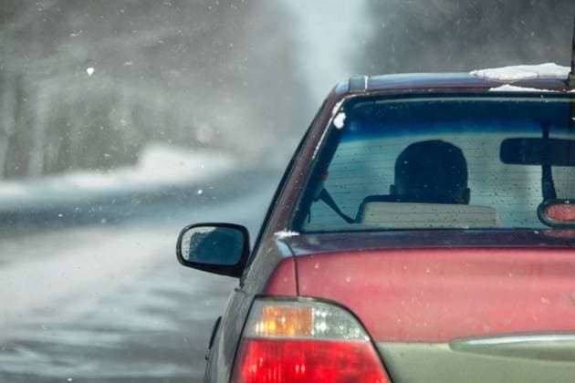 The car goes on a winter road. Travel on the road. Winter road The car goes on a winter road. Travel on the road. Winter road Copyright: xZoonar.com ?????x??????x 13540468