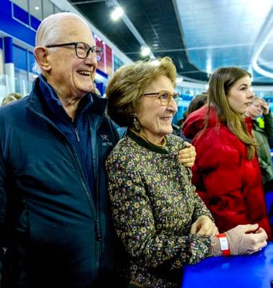 24-03-2024 Heerenveen Princess Margriet and Pieter van Vollenhoven raising money for the Dutch 100 organized by Lymph & Co in Thialf Heerenveen. Â  Copyright: xPPEx