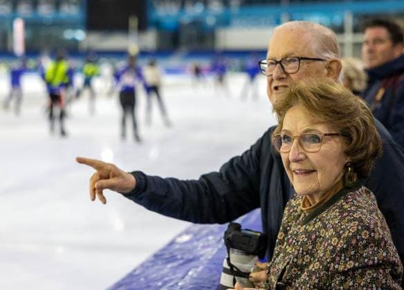 24-03-2024 Heerenveen Princess Margriet and Pieter van Vollenhoven raising money for the Dutch 100 organized by Lymph & Co in Thialf Heerenveen. Â  Copyright: xPPEx
