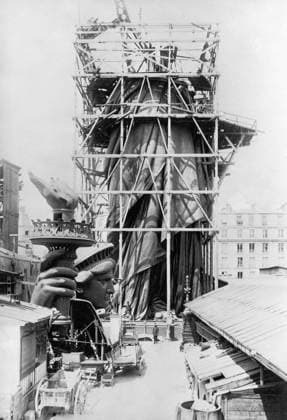 STATUE OF LIBERTY, c1883. The Statue of Liberty under construction in Paris, c1883.  Copyright: xGRANGERx xGRANGERx 0117412