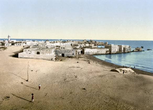 LEBANON: TYRE, c1895. The village of Tyre, in southern Lebanon. Photochrome, c1895.  Copyright: xGRANGERx xGRANGERx 0130782