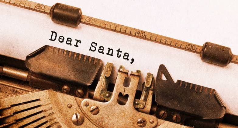 Vintage inscription made by old typewriter, Dear Santa Copyright: xMichaxKlootwijkx xDesignxPicsx , 32,516,707 Copyright: MuhamadxNuhx xDesignxPics 32516707 !ACHTUNG AUFNAHMEDATUM GESCHÄTZT! RECORD DATE NOT STATED