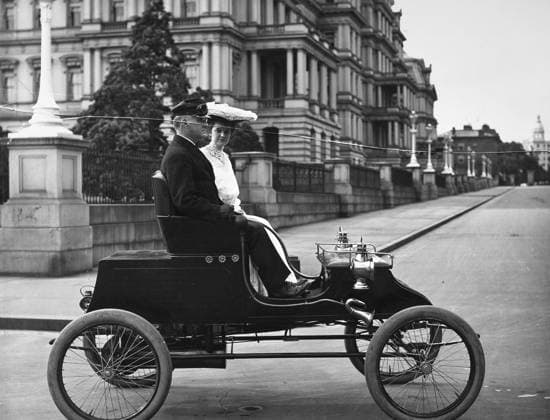 AUTOMOBILE: STANLEY STEAMER. A Stanley Motor Carriage Company Model BX steam-engine automobile. Photograph, c1905.  Copyright: xGRANGERx xGRANGERx 0171707