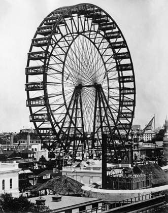 FERRIS WHEEL, 1893. The original Ferris Wheel designed and constructed by George Washington Gale Ferris, Jr. for the World s Columbian Exposition in Chicago, Illinois, 1893.  Copyright: xGRANGERx xGRANGERx 0172740