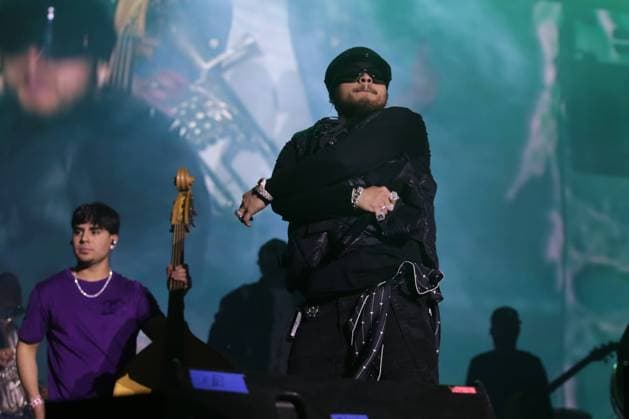 March 25, 2024, Mexico City, Ciudad de Mexico, Mexico: March 24, 2024, Mexico City, Mexico: JesoÂºs Ortiz Paz vocalist of of Fuerza Regida performs during the Axe Ceremonia music festival 2024 at Parque Bicentenario. on March 24, 2024 in Mexico City, Mexico. Mexico City Mexico - ZUMAe321 20240325_zea_e321_027 Copyright: xIsmaelxRosas xEyepixxGroupx