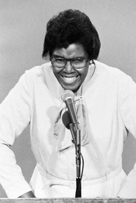 BARBARA JORDAN (1936-1996). American lawyer and politician. Jordan giving the keynote address at the Democratic National Convention in New York City, 12 July 1976.  Copyright: xGRANGERx xGRANGERx 0175634