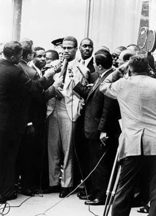 MALCOLM X (1925-1965). Born Malcolm Little. American religious and political leader. Photograph by Herman Hiller, 1964.  Copyright: xGRANGERx xGRANGERx 0325314