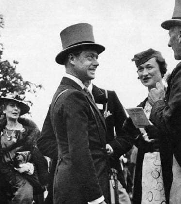 DUKE & DUCHESS OF WINDSOR. The Duke of Windsor (then Prince of Wales) with Mrs. Wallis Simpson at the Royal Ascot race meeting. Photograph, 1935.  Copyright: xGRANGERx xGRANGERx 0350739