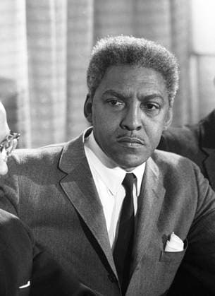 BAYARD RUSTIN (1912-1987). American civil rights activist. Photograph by Warren K. Leffler, 17 March 1965.  Copyright: xGRANGERx xGRANGERx 0528454
