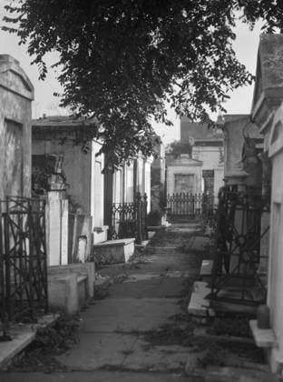 NEW ORLEANS: CEMETERY. Tombs in St. Louis Cemetery in New Orleans, Louisiana. Photograph by Arnold Genthe, c1923.  Copyright: xGRANGERx xGRANGERx 0636705