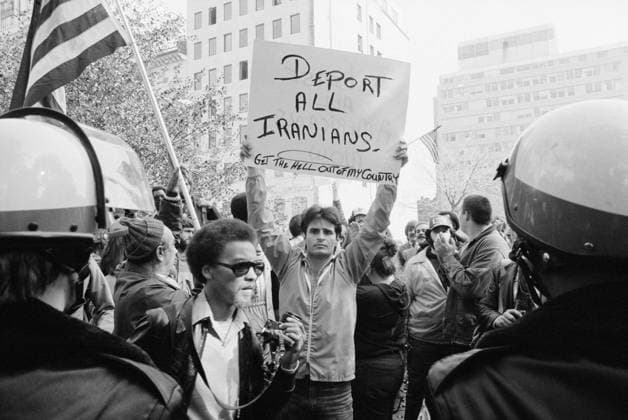 IRAN HOSTAGE CRISIS, 1979. Student demonstration in Washington, D.C. during the Iran Hostage Crisis. Photograph by Marion Trikosko, 9 November 1979.  Copyright: xGRANGERx xGRANGERx 1032258