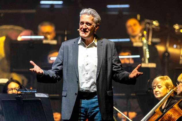 Max Moor at the concert The Music of Hans Zimmer John Williams with the Kyiv Camerata National Presidential Orchestra in the Messehalle Erfurt, 28 03 2024 Foto:xM.xKremerx xFuturexImagex zimmer_williams_4308