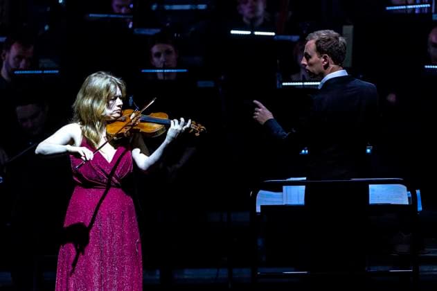 Bogdana Pivnenko Bohdana Piwnenko and Robert Emery at the concert The Music of Hans Zimmer John Williams with the Kyiv Camerata National Presidential Orchestra in the Messehalle Erfurt, 28 03 2024 Foto:xM.xKremerx xFuturexImagex zimmer_williams_4324