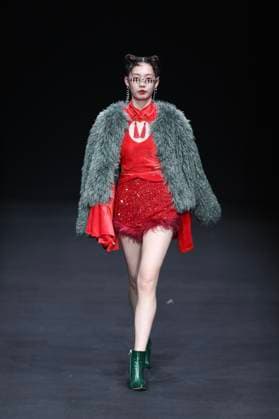 BEIJING, CHINA - MARCH 29: A model walks the runway at the MOE HO collection show by designe Mengmeng He on day seven of China Fashion Week A W 2024 at 751D Park on March 29, 2024 in Beijing, China.  Copyright: xChinaxNewsxServicex 111488235656